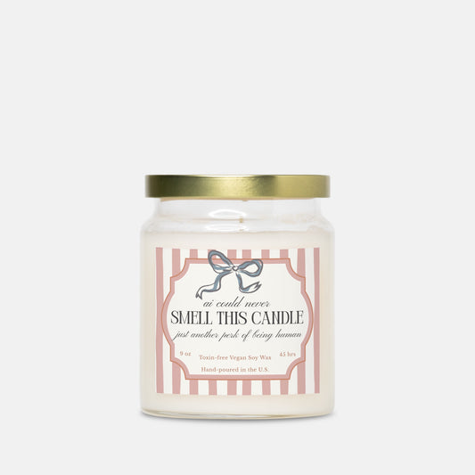 "AI Could Never" Candle Apothecary Jar 9oz