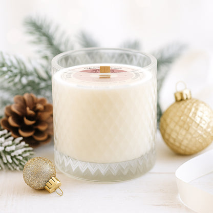 "Wax on Worries Off" Brilliant Glass Candle 15 oz