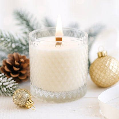 "Wax on Worries Off" Brilliant Glass Candle 15 oz